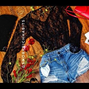 Laced Long Sleeve Top